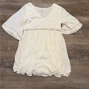 O'Neill Cream Empire Waist Dress